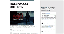 Desktop Screenshot of hollywoodbulletin.tumblr.com