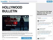 Tablet Screenshot of hollywoodbulletin.tumblr.com