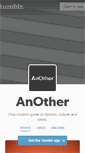 Mobile Screenshot of anothermag.tumblr.com