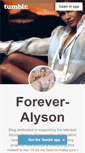Mobile Screenshot of forever-alyson.tumblr.com