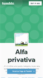 Mobile Screenshot of alfaprivativa.tumblr.com