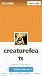 Mobile Screenshot of creaturefeats.tumblr.com