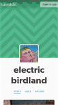 Mobile Screenshot of electricbirdland.tumblr.com