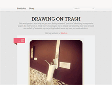 Tablet Screenshot of drawingontrash.tumblr.com