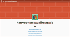 Desktop Screenshot of harrypottersexualfrustration.tumblr.com