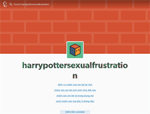 Tablet Screenshot of harrypottersexualfrustration.tumblr.com