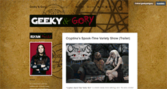 Desktop Screenshot of geekyandgory.tumblr.com