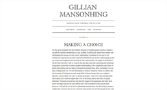 Desktop Screenshot of gillianmansonhing.tumblr.com