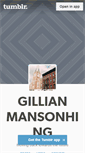 Mobile Screenshot of gillianmansonhing.tumblr.com