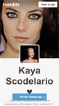 Mobile Screenshot of kaya-scodelario.tumblr.com