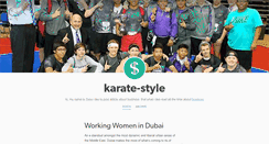Desktop Screenshot of karate-style.tumblr.com