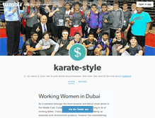 Tablet Screenshot of karate-style.tumblr.com