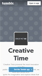 Mobile Screenshot of creativetime.tumblr.com