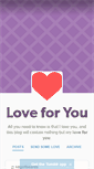 Mobile Screenshot of loveforyou.tumblr.com