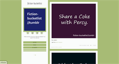 Desktop Screenshot of fiction-bucketlist.tumblr.com