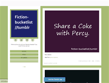 Tablet Screenshot of fiction-bucketlist.tumblr.com