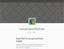 Tablet Screenshot of carpegeekdom.tumblr.com