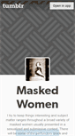 Mobile Screenshot of maskedwomen.tumblr.com