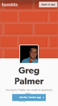 Mobile Screenshot of gregpalmer.tumblr.com