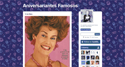 Desktop Screenshot of aniversariantesfamosos.tumblr.com