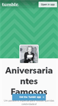 Mobile Screenshot of aniversariantesfamosos.tumblr.com