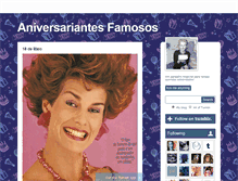Tablet Screenshot of aniversariantesfamosos.tumblr.com