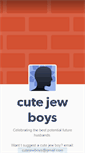 Mobile Screenshot of cutejewboys.tumblr.com