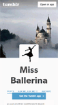 Mobile Screenshot of missballerina.tumblr.com