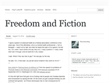 Tablet Screenshot of freedomandfiction.tumblr.com