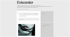 Desktop Screenshot of eviscerator.tumblr.com