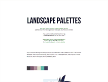 Tablet Screenshot of landscapepalettes.tumblr.com