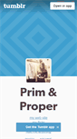 Mobile Screenshot of primandproper.tumblr.com