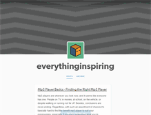 Tablet Screenshot of everythinginspiring.tumblr.com