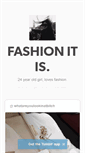 Mobile Screenshot of fashionitis.tumblr.com