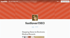 Desktop Screenshot of footlover1983.tumblr.com