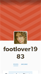 Mobile Screenshot of footlover1983.tumblr.com