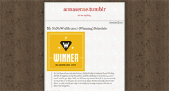 Desktop Screenshot of annasense.tumblr.com
