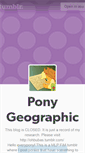 Mobile Screenshot of geographicalponies.tumblr.com