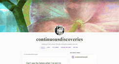 Desktop Screenshot of continuousdiscoveries.tumblr.com
