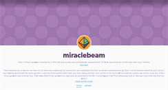 Desktop Screenshot of miraclebeam.tumblr.com