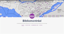Desktop Screenshot of bibliomontreal.tumblr.com