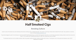 Desktop Screenshot of halfsmokedcigs.tumblr.com