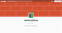 Desktop Screenshot of annacarissa.tumblr.com