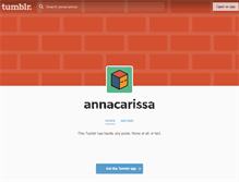 Tablet Screenshot of annacarissa.tumblr.com