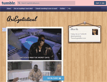 Tablet Screenshot of egotisticallyyours.tumblr.com