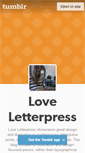 Mobile Screenshot of loveletterpress.tumblr.com