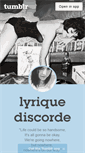 Mobile Screenshot of lyriquediscorde.tumblr.com