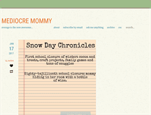 Tablet Screenshot of mediocremommy.tumblr.com