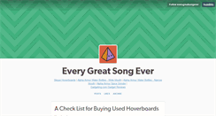 Desktop Screenshot of everygreatsongever.tumblr.com