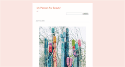 Desktop Screenshot of mypassionforbeauty.tumblr.com
